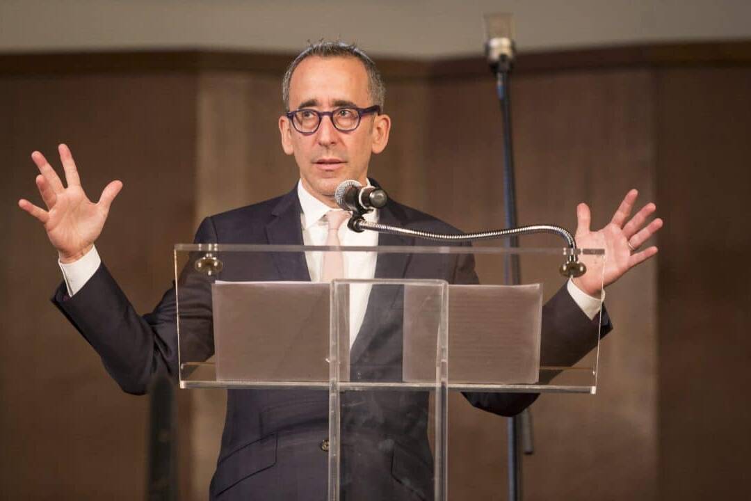 Rabbi Michael Lezak preaching at Glide Memorial Church