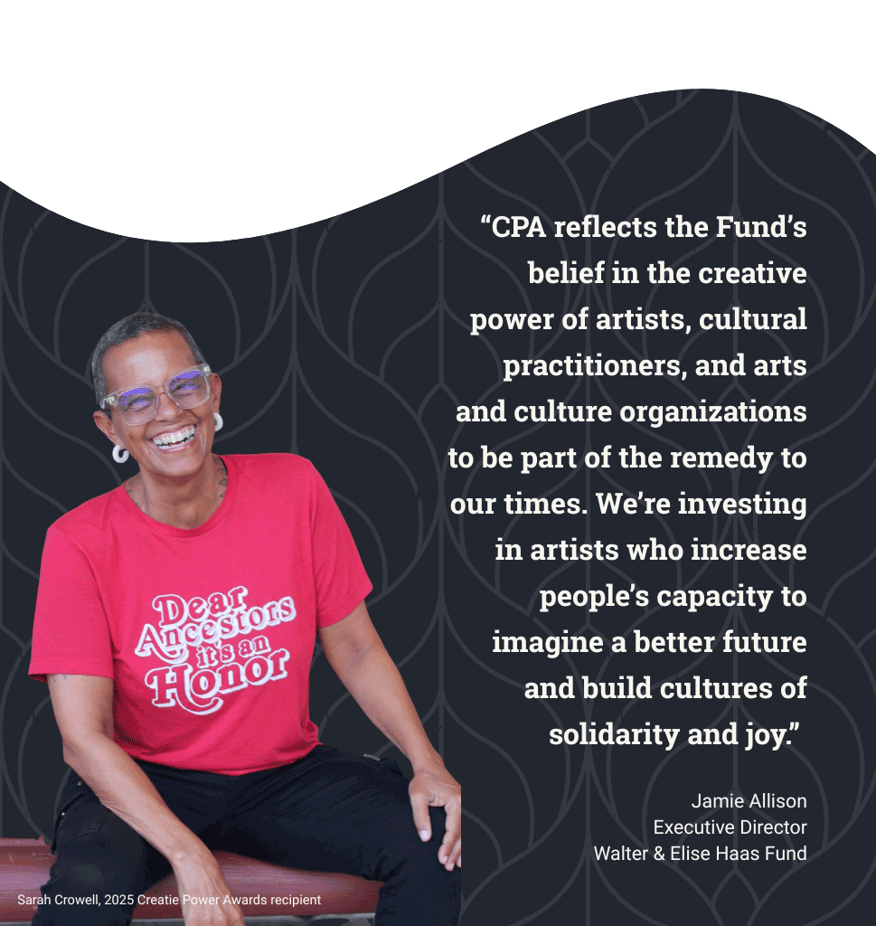 Sarah Crowell, 2025 Creative Power Awards recipient